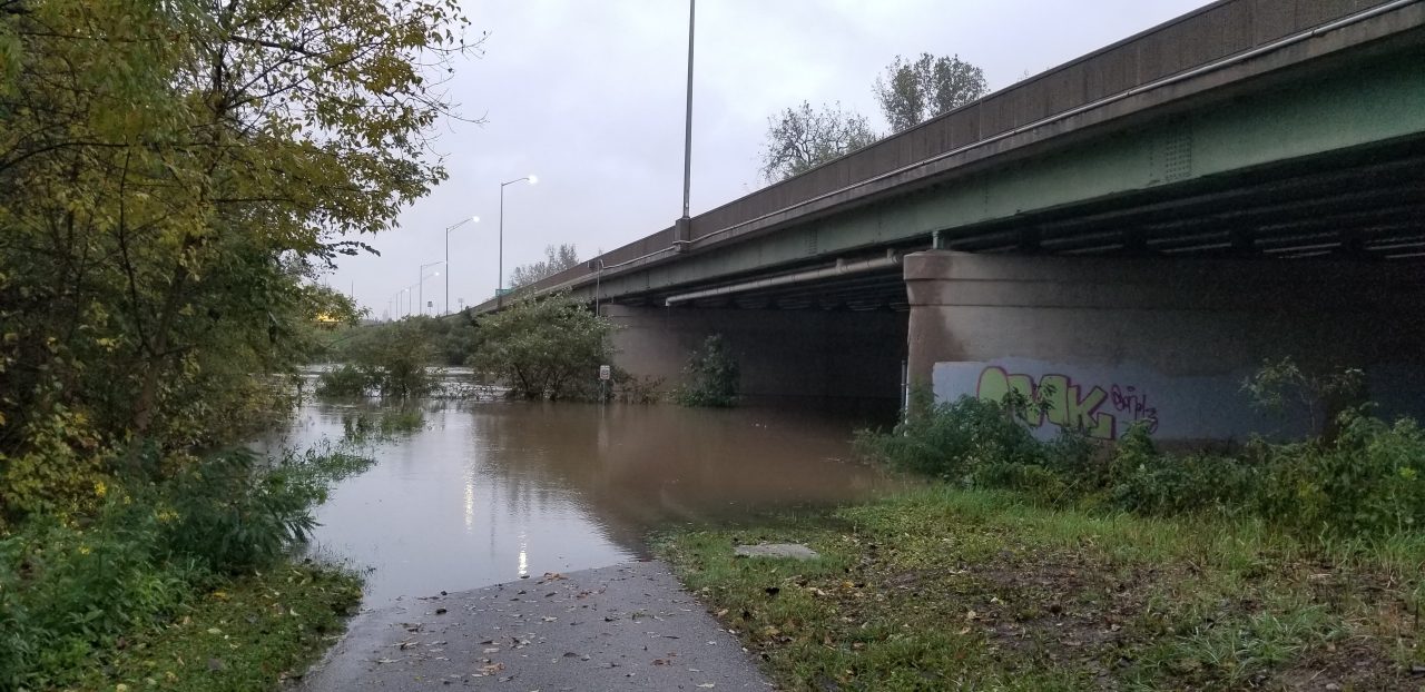 photo of flooded trail